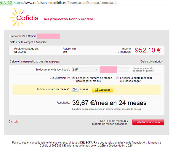 Cofidis-Online-Delsofa.es