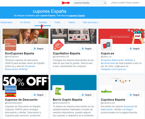 Las mejores cuentas de Twitter de cupones y descuentos