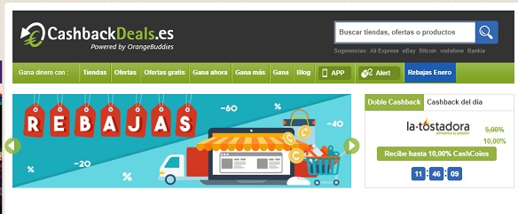 Mejores páginas web de Cashback