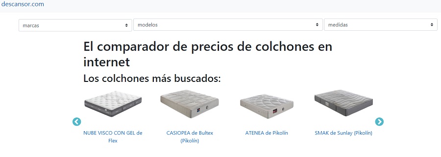 Nuevo comparador online de colchones descansor.com