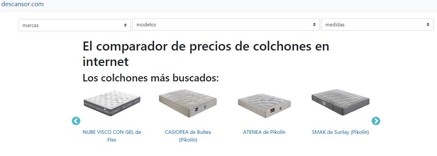 Nuevo comparador online de colchones descansor.com